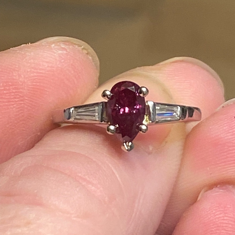❌❌❌SOLID ❌❌❌NWOT GIA VS1 VS2 PLATINUM 1.04CTW RED DIAMOND RING R😉 VALUE 8950.00 - Picture 5 of 14
